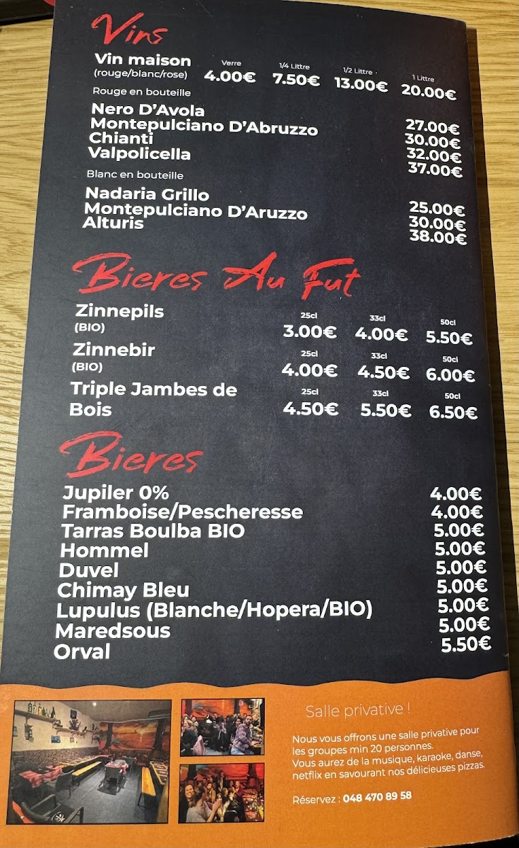 Menu Pizzeria Posto Al Sole-1