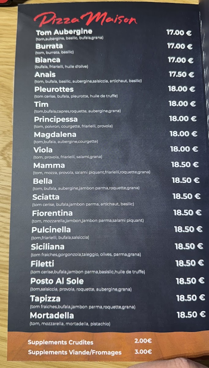Menu Pizzeria Posto Al Sole-2